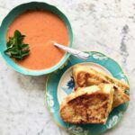 tomato soup and grilled cheese sandwich