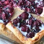 blackberry cheese danish on sheet pan