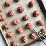 meatballs on a sheet pan