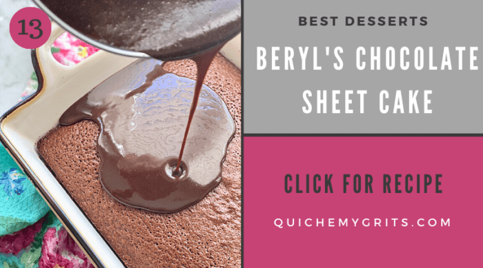 dark chocolate icing being poured on a chocolate cake