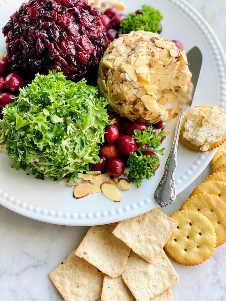 Holiday Cheese Ball Trio Quiche My Grits