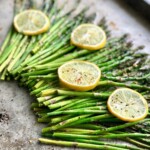 asparagus on a sheet pan