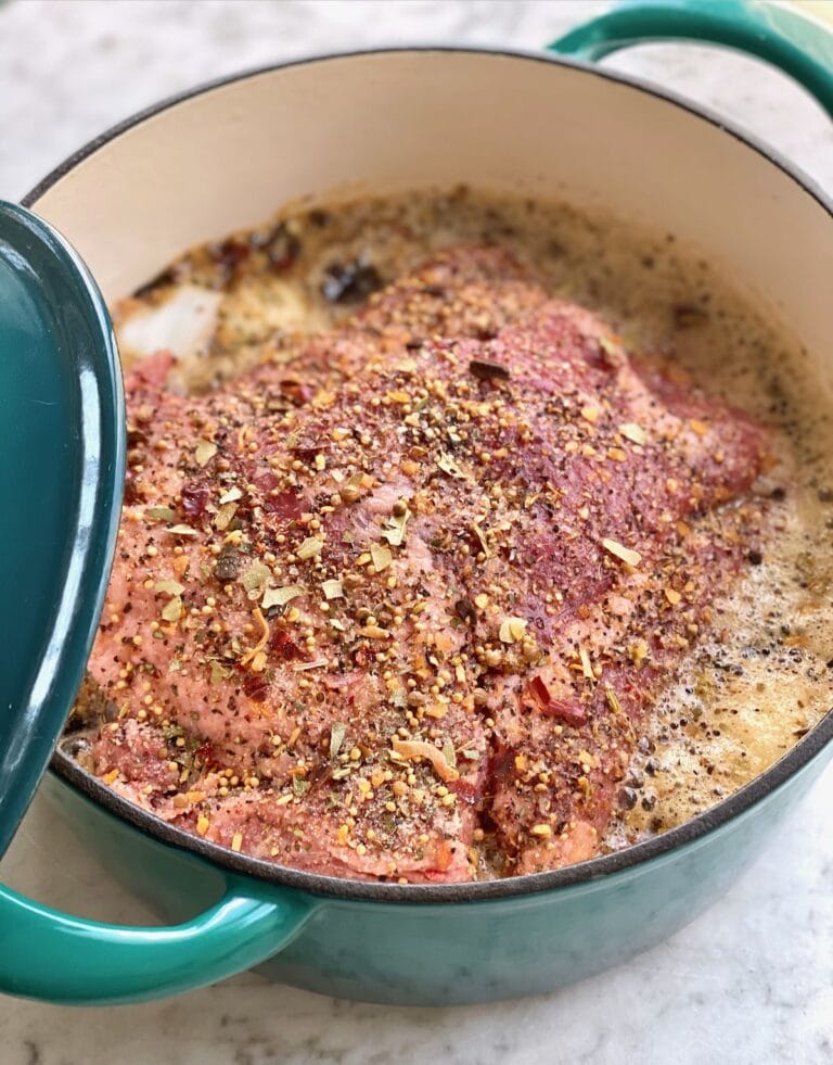 Dutch Oven Corned Beef Quiche My Grits