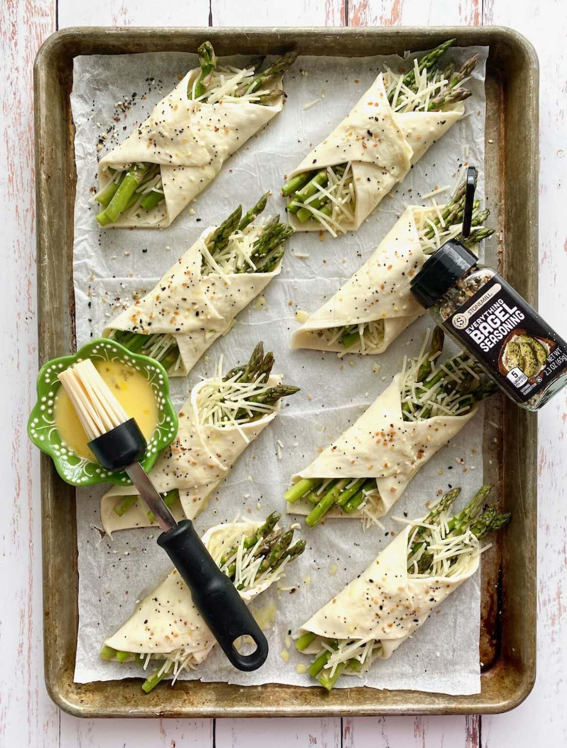 Asparagus Puff Pastry Bundles Quiche My Grits