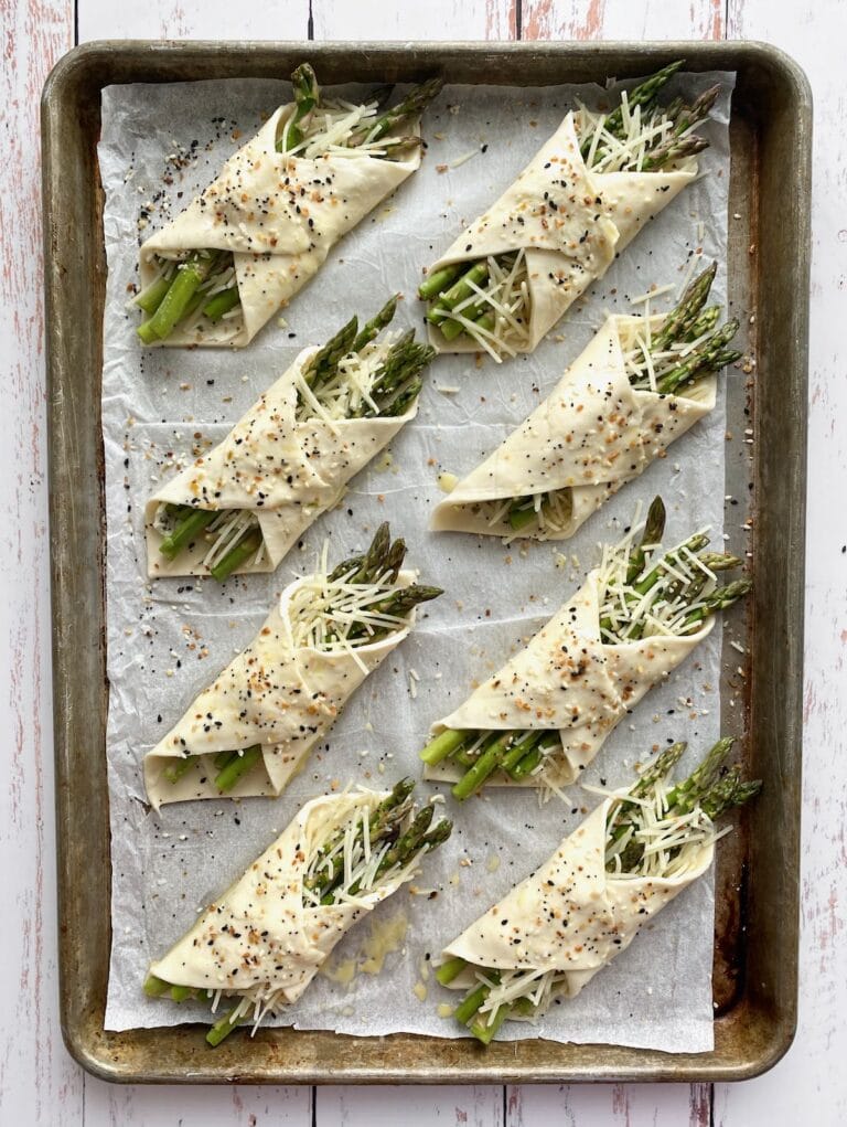 Asparagus Puff Pastry Bundles Quiche My Grits