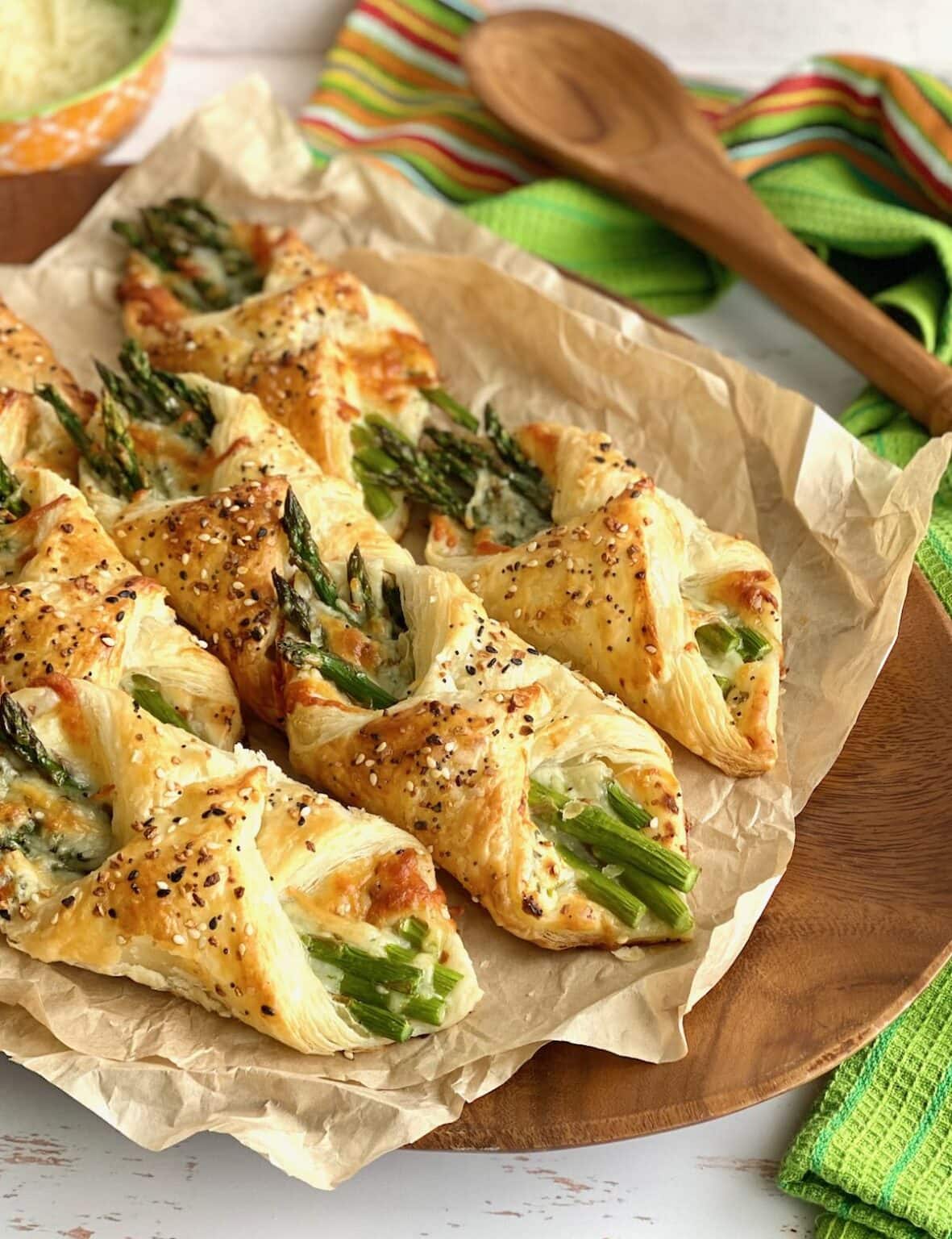 Asparagus Puff Pastry Bundles Quiche My Grits