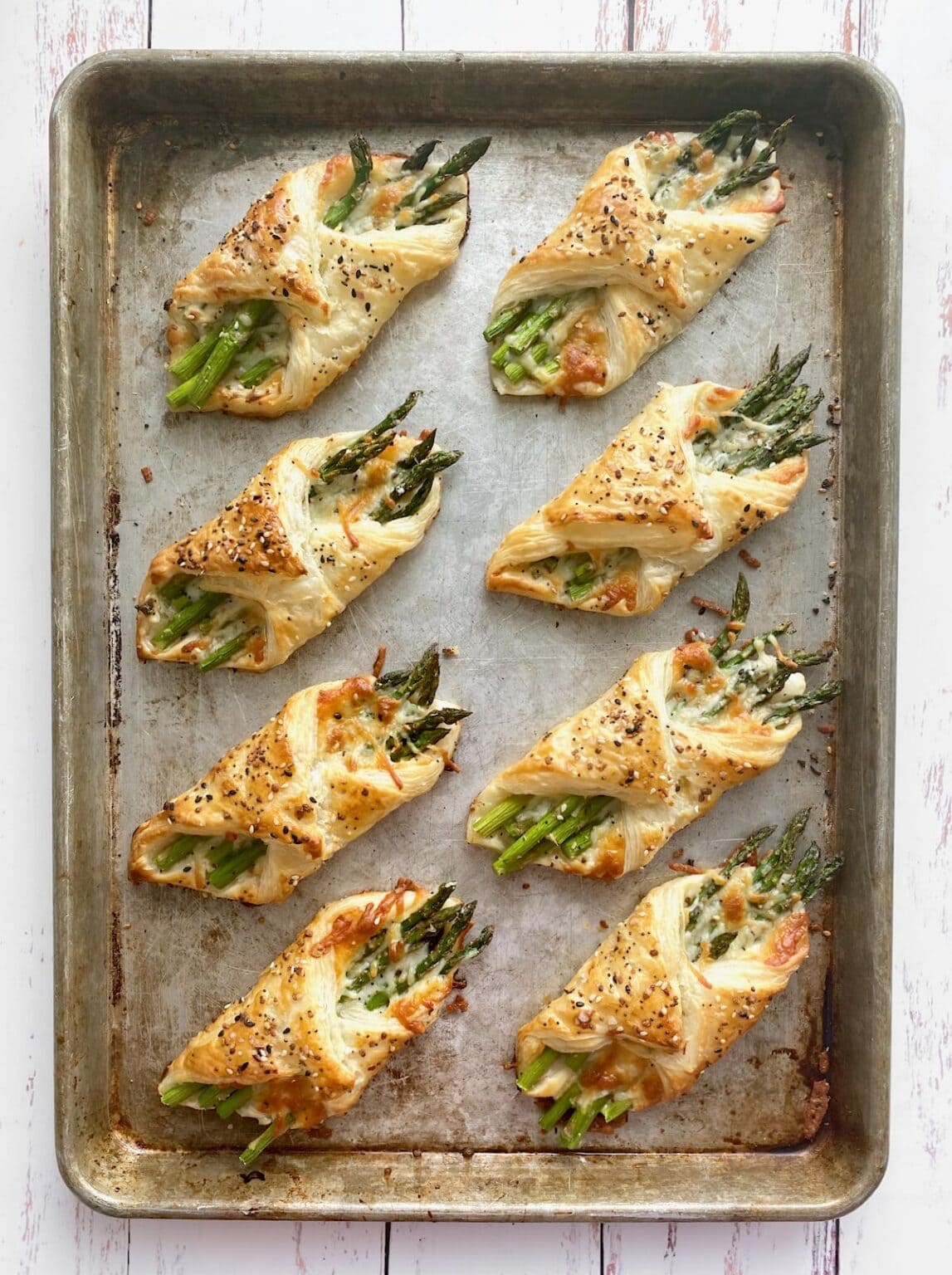 Asparagus Puff Pastry Bundles Quiche My Grits