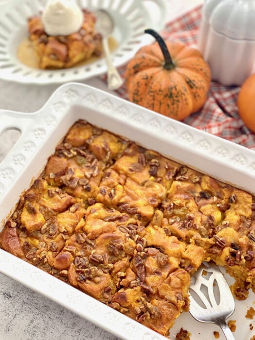 Pumpkin Brioche Bread Pudding Quiche My Grits