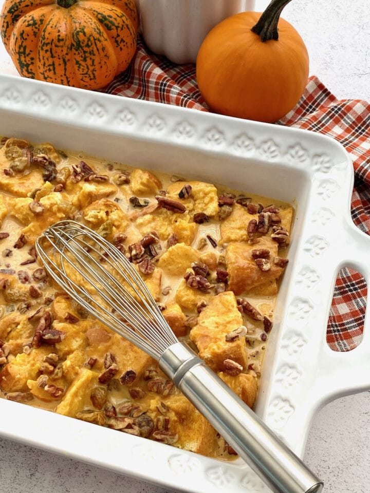 Pumpkin Brioche Bread Pudding Quiche My Grits