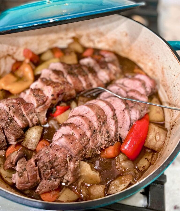 Dutch Oven Pork Tenderloin Quiche My Grits