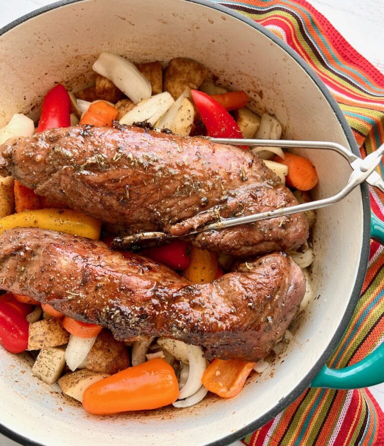 Dutch Oven Pork Tenderloin Quiche My Grits