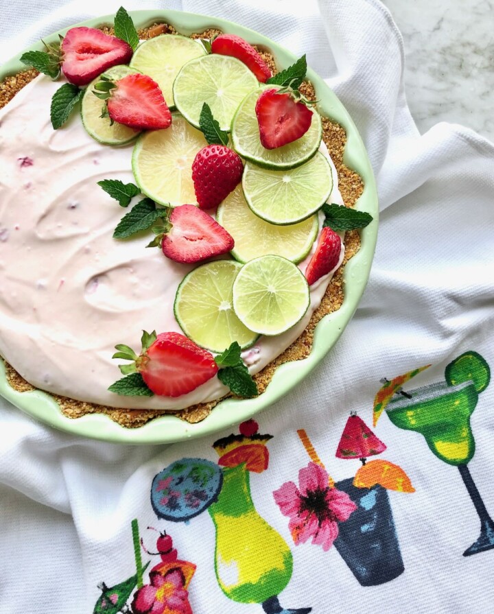 Strawberry Margarita Icebox Pie Quiche My Grits