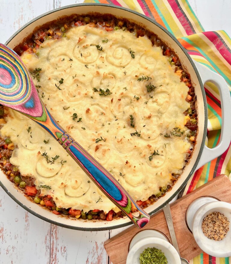 Dutch Oven Shepherd's Pie Quiche My Grits