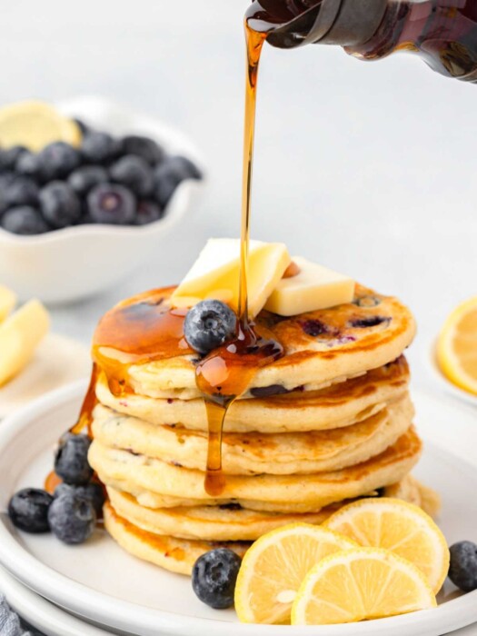 Blueberry Lemon Pancakes Quiche My Grits