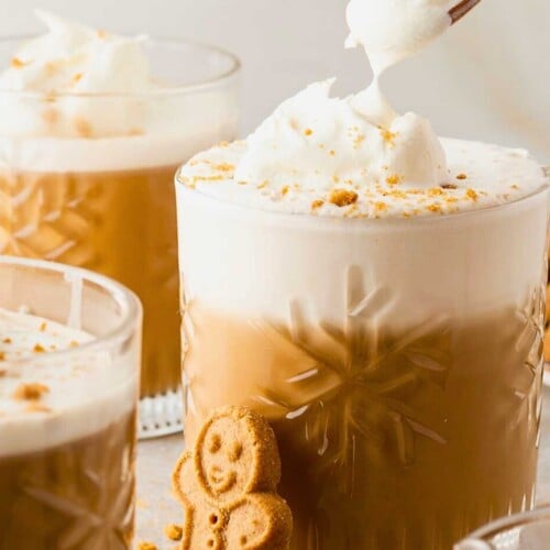 Gingerbread Latte with Maple Foam - Quiche My Grits